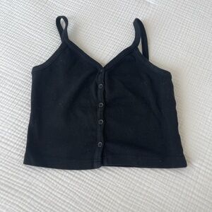 Brandy Melville black button tank